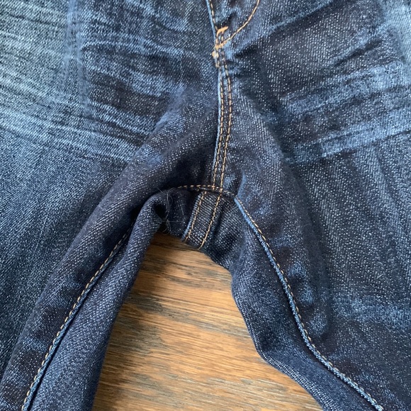 Decree Distressed Super Skinny Jeans, Junior Size 15, Darker Blue Whiskered GUC - Picture 8 of 14